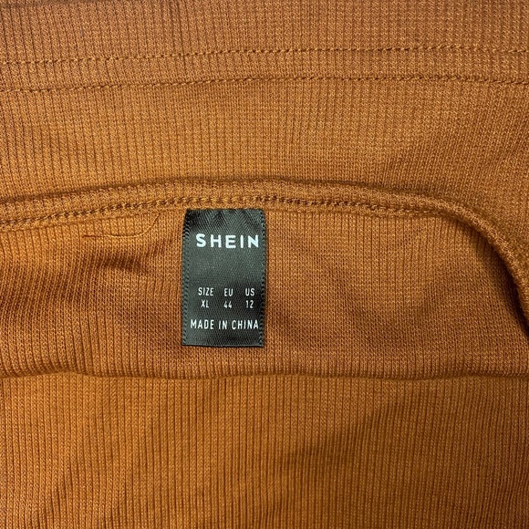 Brand new SHEIN halter top in the color brown. Perfect for fall outfits. - Picture 3 of 3